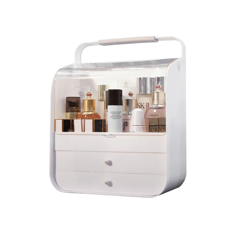Cabinet white Новинка, косметичка, чехол для макияжа, профессиональный органайзер для путешествий, для женщин, для макияжа, большая емкость, для ванной, Прямая поставка, Fornecedores - Цвет: Cabinet white