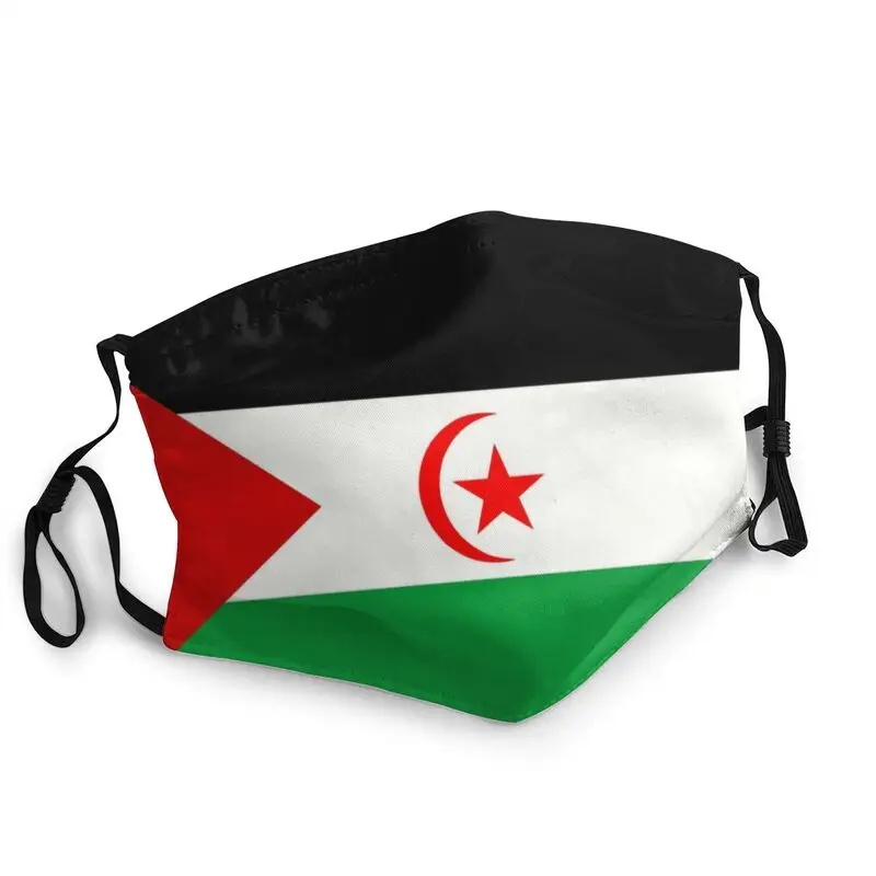 

Flag Of Western Sahara Reusable Mouth Face Mask Men Mask Anti Dust Protection Cover Respirator Mouth Muffle