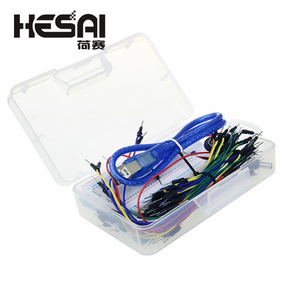 Стартовый комплект для Arduino Uno R3 из 5 предметов: макетная плата джампер USB кабель и