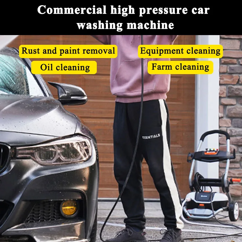 

220v Household Car Washing Machine/ 1900W High Power/Car Washing Machine Water Gun/ Trolley Car Washing Machine