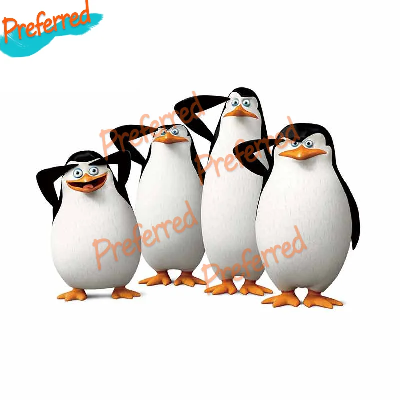 

Interesting Penguins Decal Motocross Racing Laptop Helmet Trunk Wall Vinyl Car Sticker Die Cutting Waterproof PVC