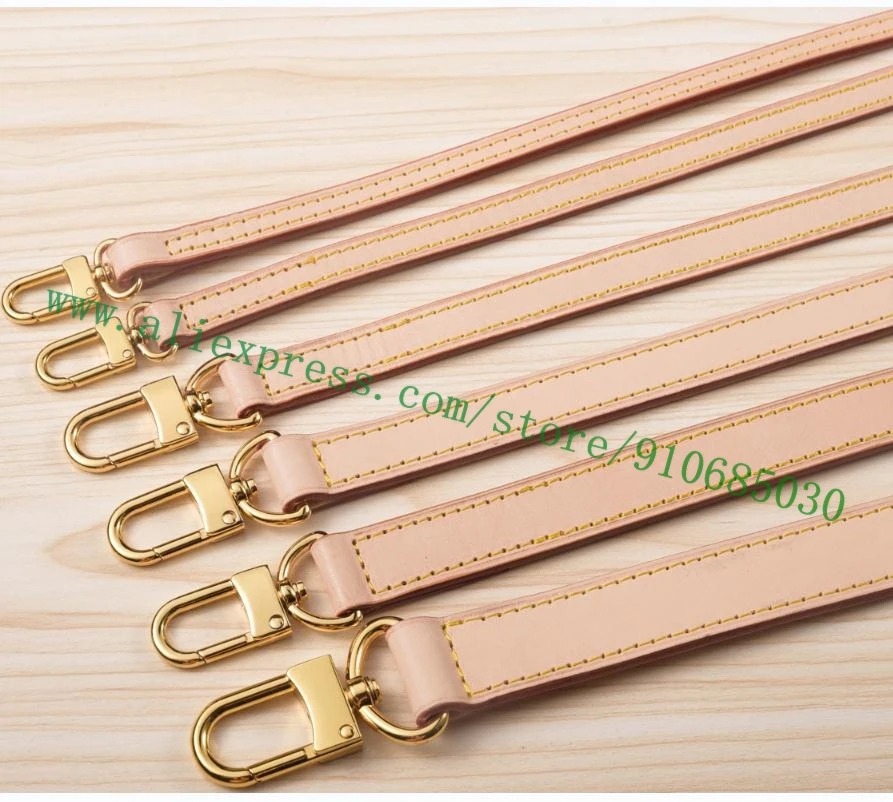 2.5cm Genuine Vachetta Patina Calfskin Shoulder Strap For Designer Duffle Travel Bag Carrying Belt Parts Replacement Substitute