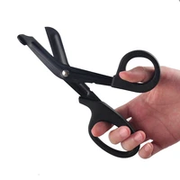trauma first aid shears paramedic medical scissors bandage multi function metal cutting scissors for healthcare black hand tools