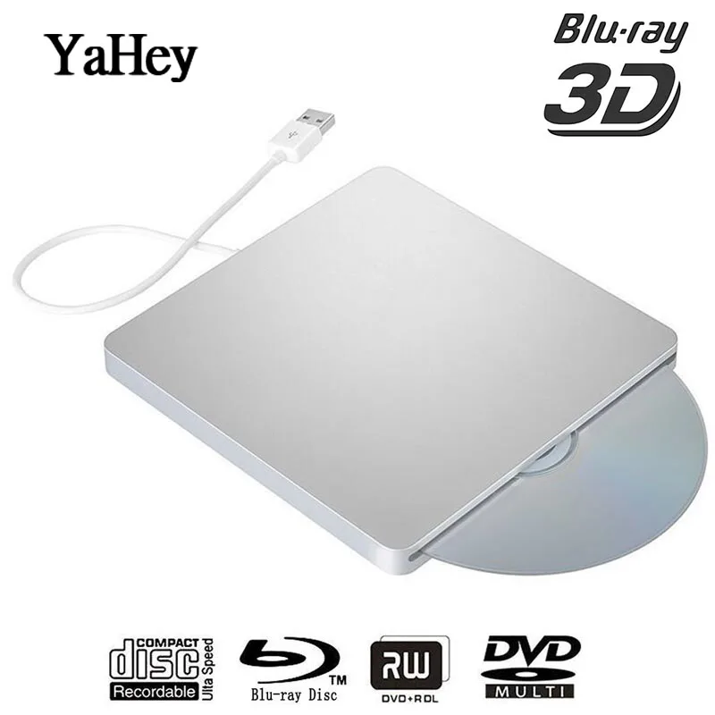 USB 3,0 слот нагрузки внешний Bluray привод Apple DVD RW горелка Писатель 3D Blue-ray Combo BD-ROM плеер для Macbook Pro iMac ноутбука - Цвет: bluray drive