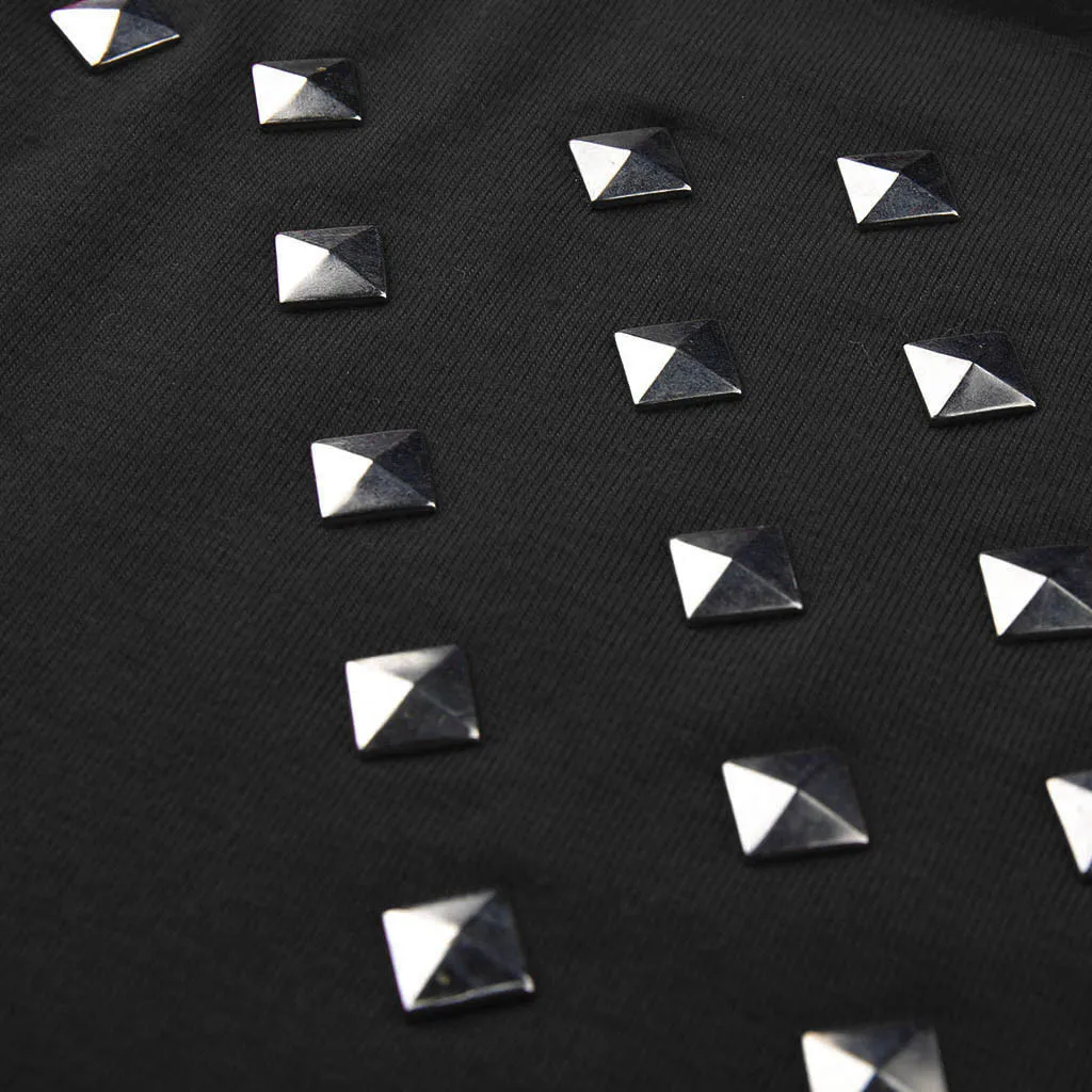 Женская блуза размера плюс 5XL сексуальные стразы круглый вырез длинный рукав