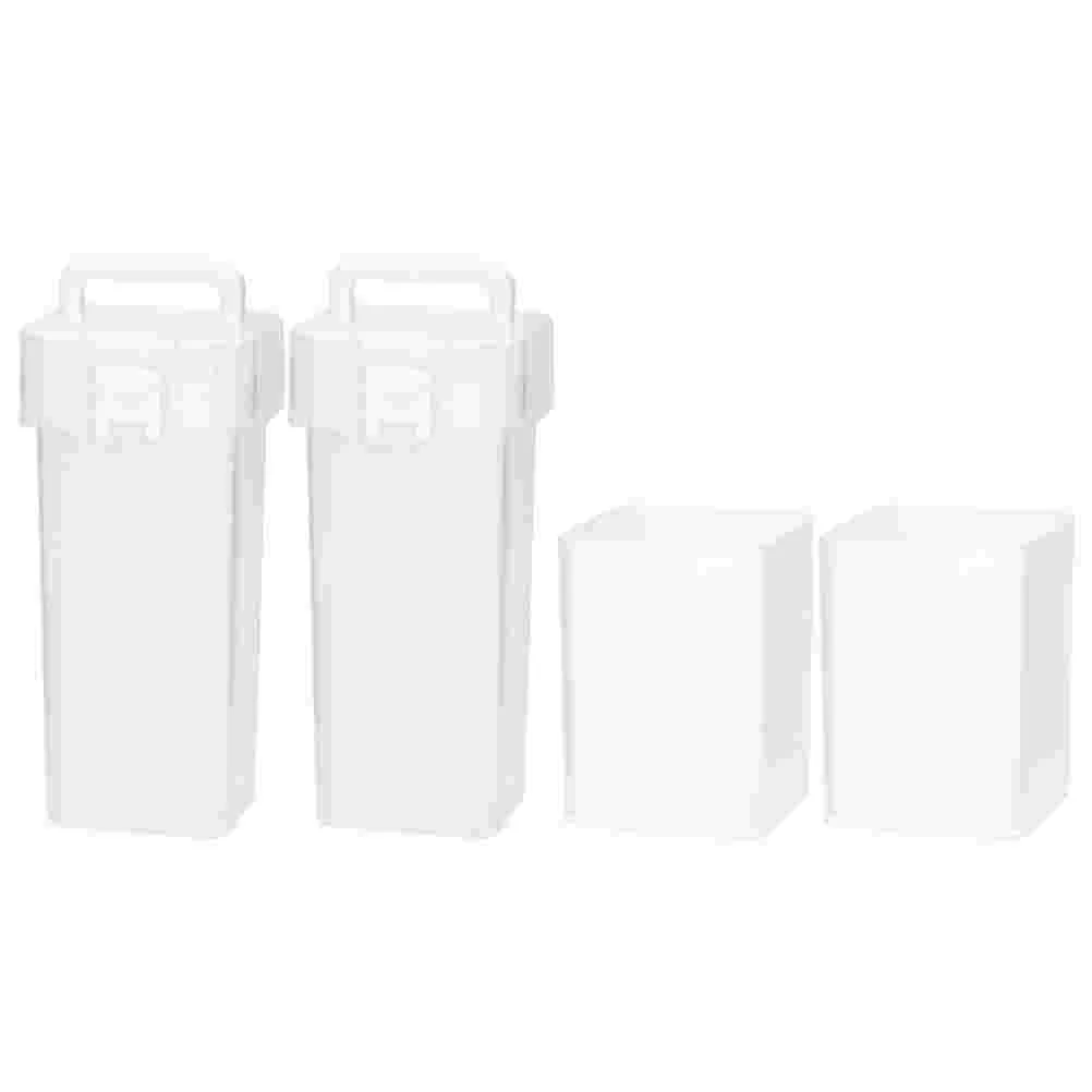 

4 шт. креативные коробки для хранения ручек, многофункциональные держатели для ручек с крышками