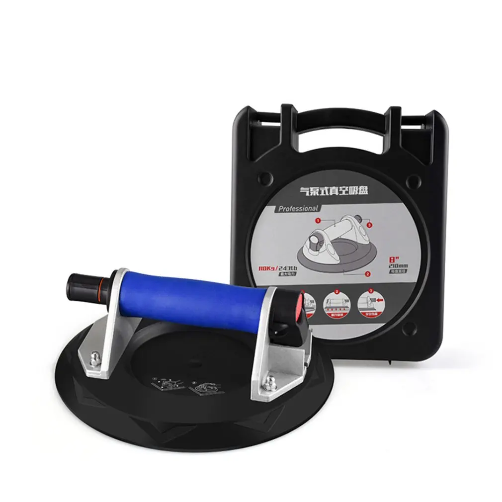 

8 Inch Vacuum Suction Cup With Handle Heavy Duty Vacuum Lifter For Granite Ceramic Tile Glass Lifting