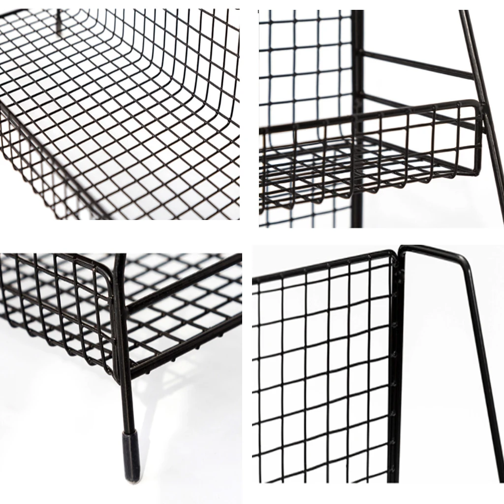 

Kitchen Storage Tool Makeup Storage Shelf Home Organizer Iron Art Multifunction 2 Layers Storage Shelf Bathroom Table Organizer