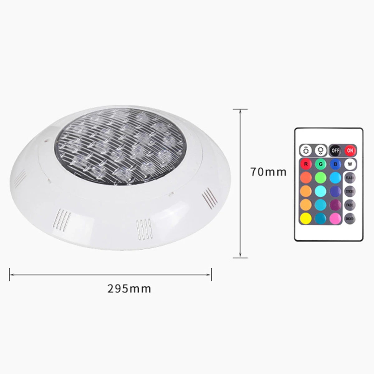 

Ip68 Led Swimming Pool Light 12W Led Waterproof UnderWater Light AC12V Pond RGB Led Lights With Remote Control