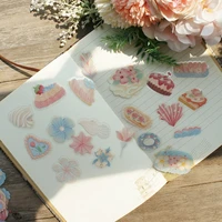 38pcs pink blue sweet candy cream cake style sticker scrapbooking diy gift packing label decoration tag