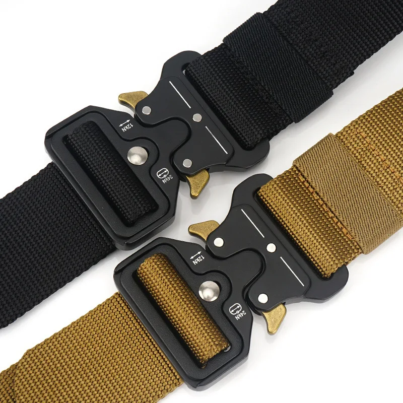 

New Men's Belt 4.3cm Multi-Function Military Training Belt Nylon Tactical Belts CS Training Belt Belt YA-18