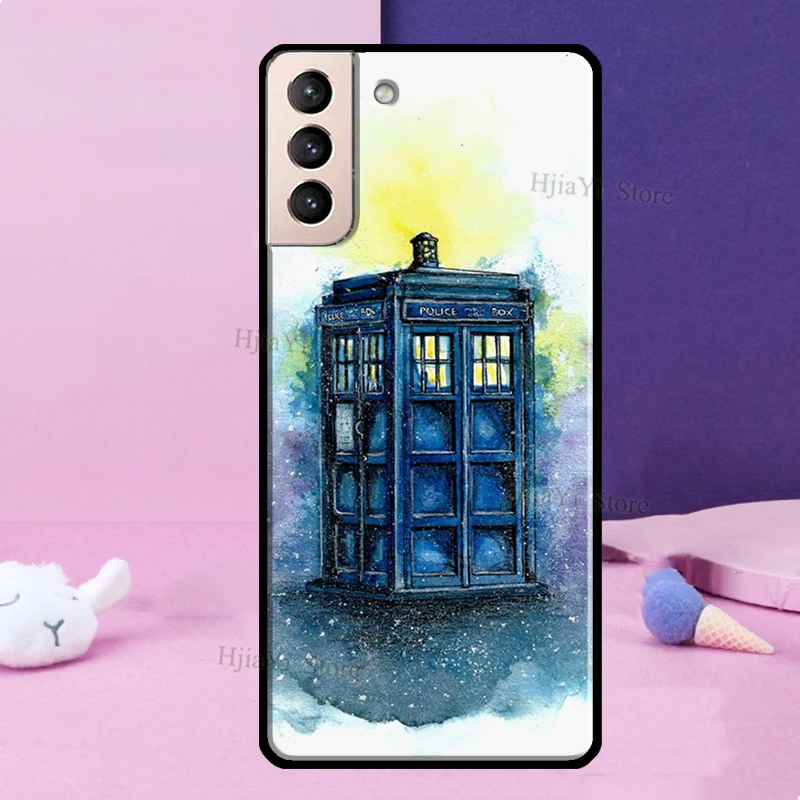 Силиконовый мягкий чехол Tardis Doctor Who для Samsung Galaxy S10 Plus S8 S9 S20 FE S21 Ultra Note 20 Coque|Бамперы|