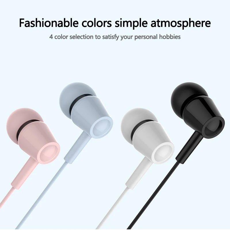 

In-ear Wired Headset Earbud Headset With Mic For Phone Computer Headset Suitable For Apple / Android Devices Stereo Headset