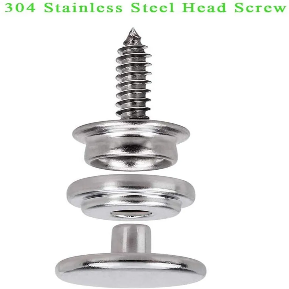 304 нержавеющая сталь морской класс холст защелки крепежные винты набор крепежных