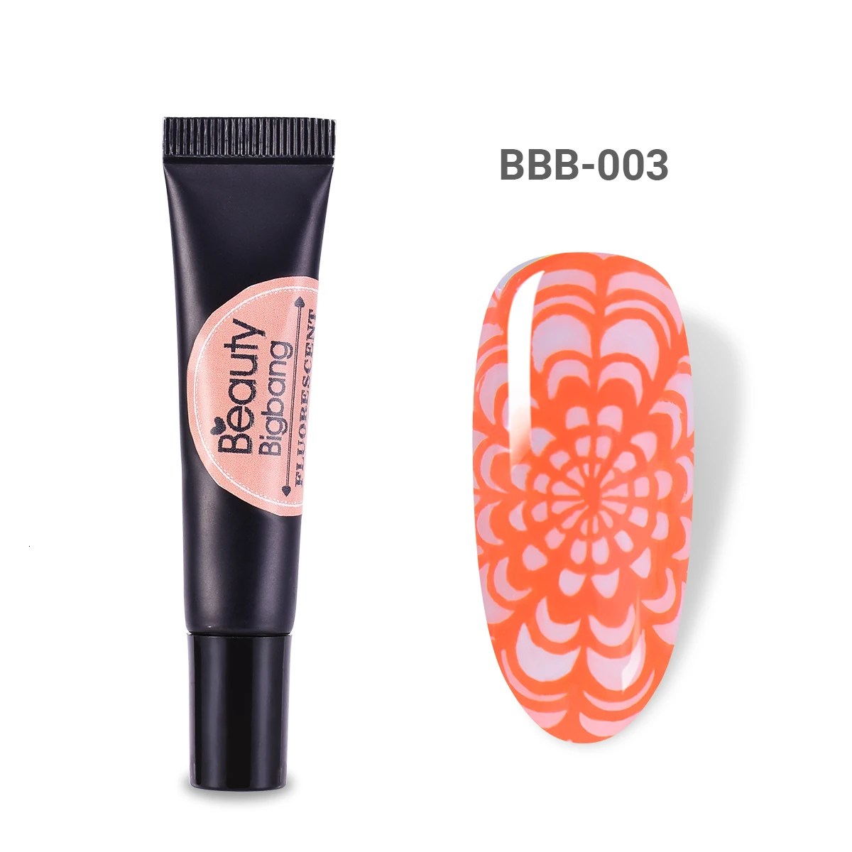 3A Beautybigbang 8 мл неоновый штамповочный Гель-лак флуоресцентный замачивающийся цветной лак светится в темноте для УФ-светильник для дизайна ногтей полигель - Цвет: 3A