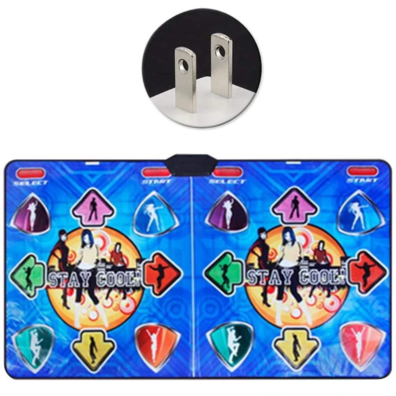 

PVC Game Dance Mat Double Players Anti Slip With Wireless Receiver Remote Controller for Young People