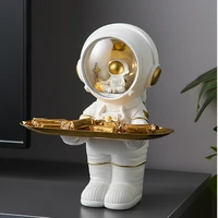 spaceman astronaut decoration key storage desktop sculpture gift bedroom night light decorative tray home decoration accessories
