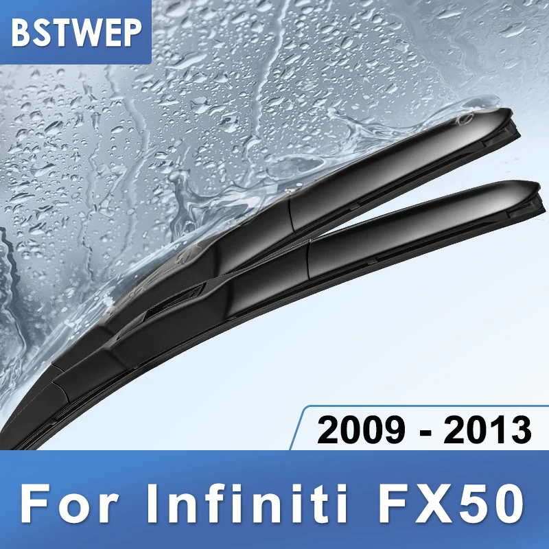 

BSTWEP Front & Rear Wiper Blades for Infiniti FX50 Fit Hook Arms 2009 2010 2011 2012 2013