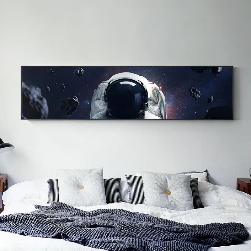 

Nordic Space Astronaut Poster Print Modern Wall Art Pictures Unique Wall Paintings for Living Room Decor Abstract Canvas Posters