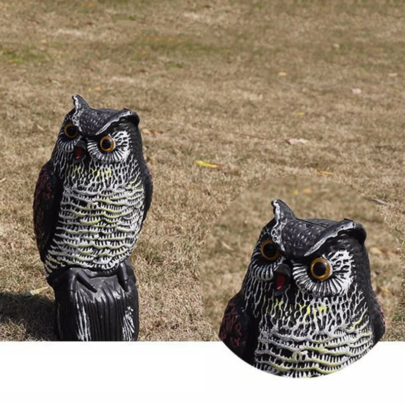 

Simulation Owl Sculpture Garden Art Resin Craft Owl Statue Garden Ornament Landscaping Yard Sculptures Decoration