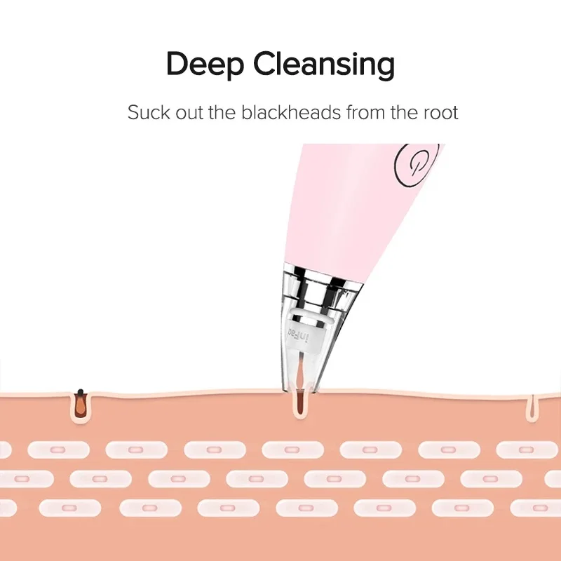 

InFace MS7000 Vacuum Blackhead Remover Skin Care Pore Electric Facial Blackhead Removal Device Vacuum Pore Cleaner Beauty Clean