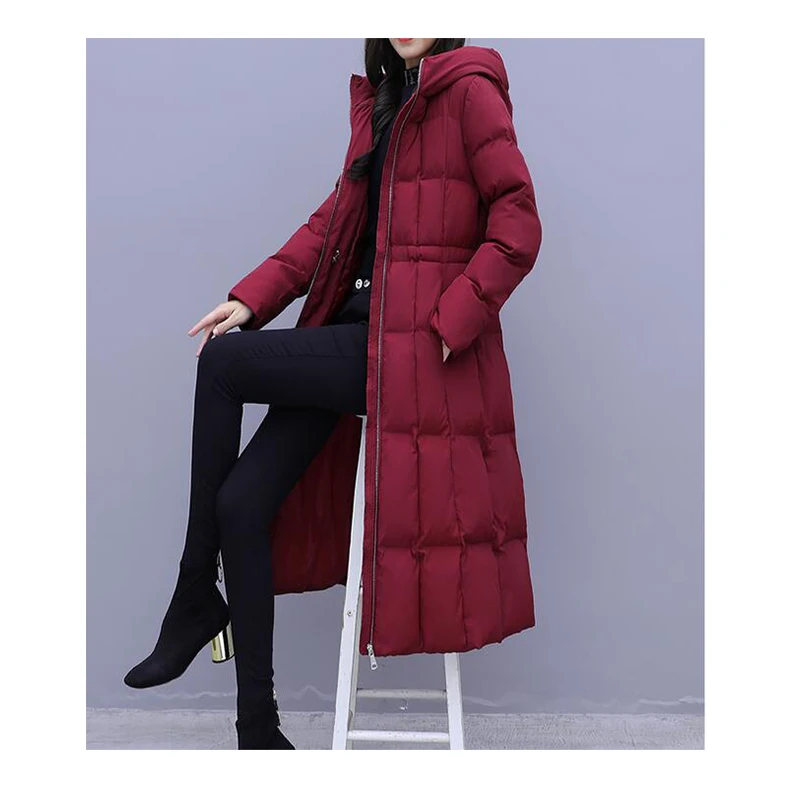 Женский пуховик пальто 2019 новые зимние большой меховой воротник женское длинное