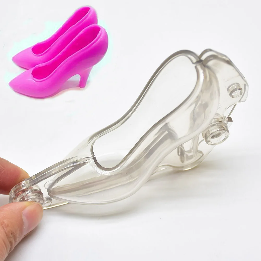 3D Пластик обувь на высоком каблуке Форма для шоколада Сделай Сам ручной работы