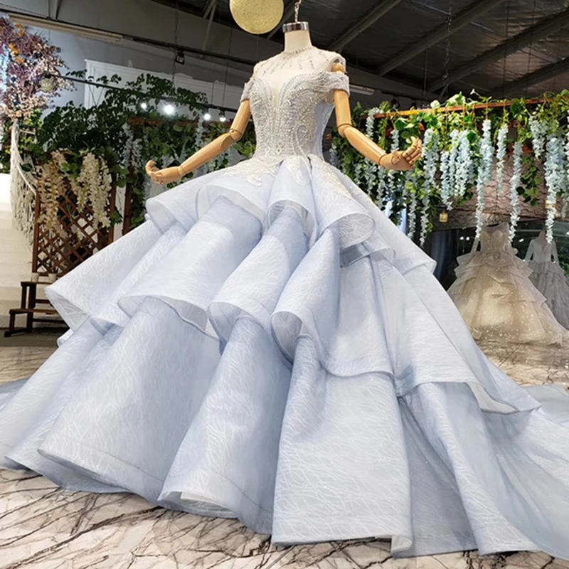 BGW сексуальное голубое вечернее платье с v-образным вырезом и открытыми плечами