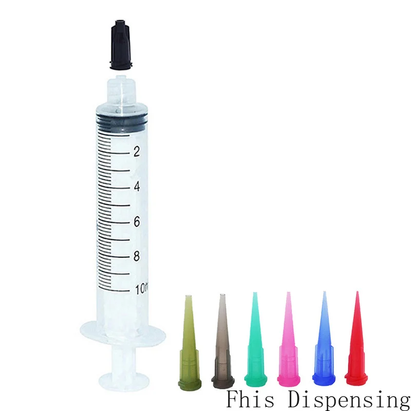 

6pcs Luer Lock 10ml Syringes with Tip Assortment Caps Adhesives Glue Craft Hobby