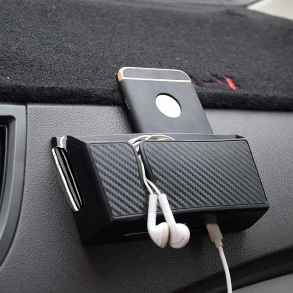 Коробка для хранения приборной панели автомобиля с узором из углеродного