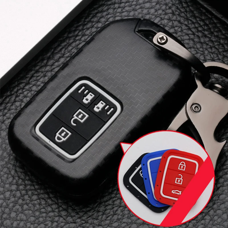 

ABS Silica gel Car Key Cover Full Case Keychain For Honda Civic CR-V HR-V Accord Jade Crider Odyssey 2015- 2018 Accessories Car