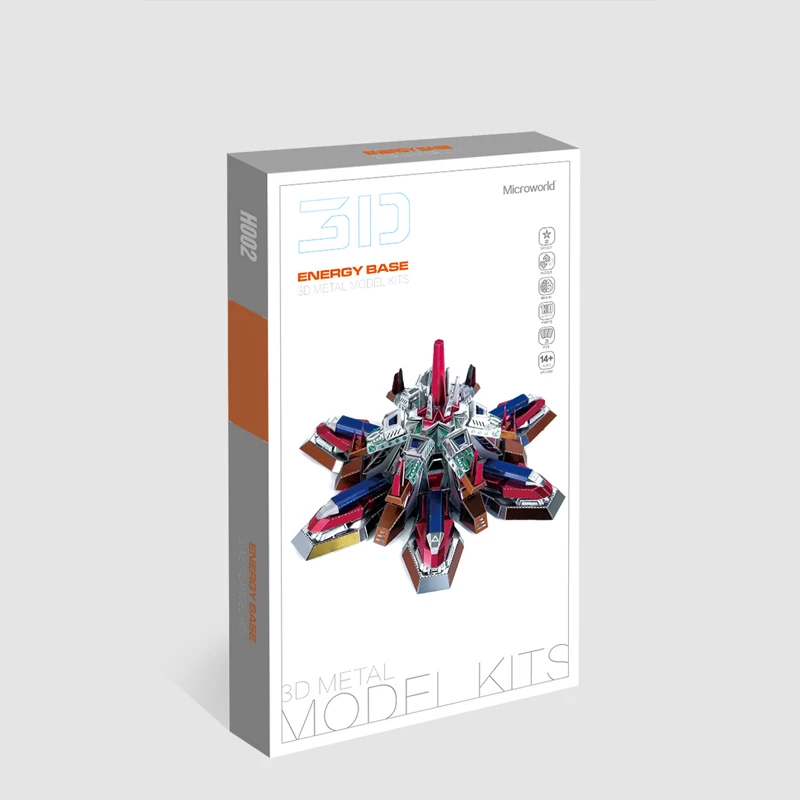 3D-пазл из металла Microworld строительная модель на основе энергии лазерная вырезка