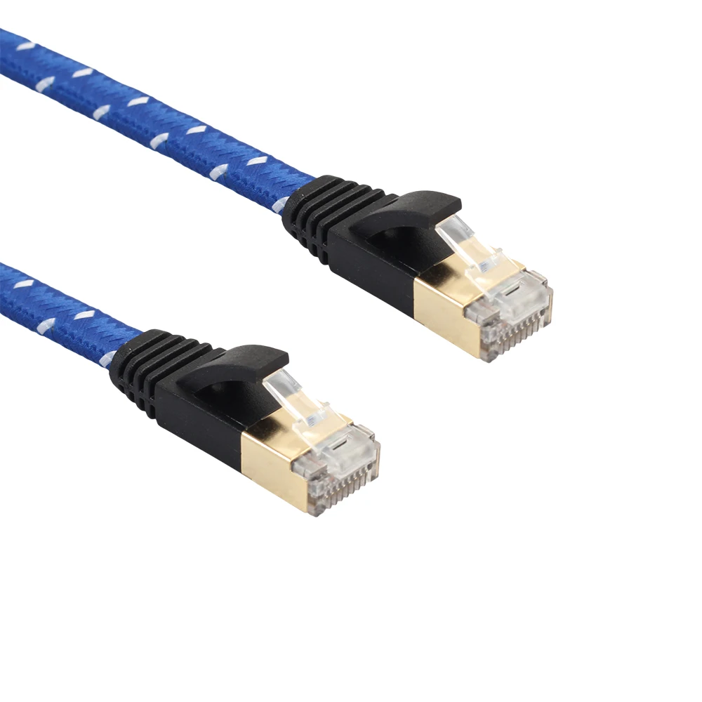 Ethernet Интернет LAN соединительные сетевые плоские кабели RJ45 CAT 7 CAT7 шнур кабель для