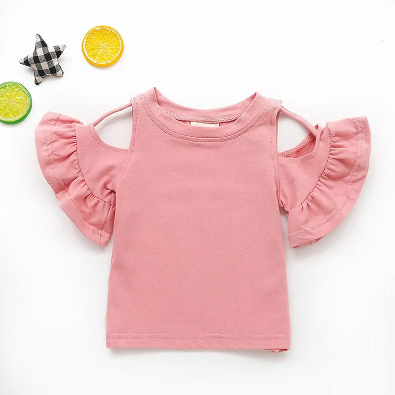 Блузка для девочек рубашки летняя детская рубашка хлопковые блузки с открытыми