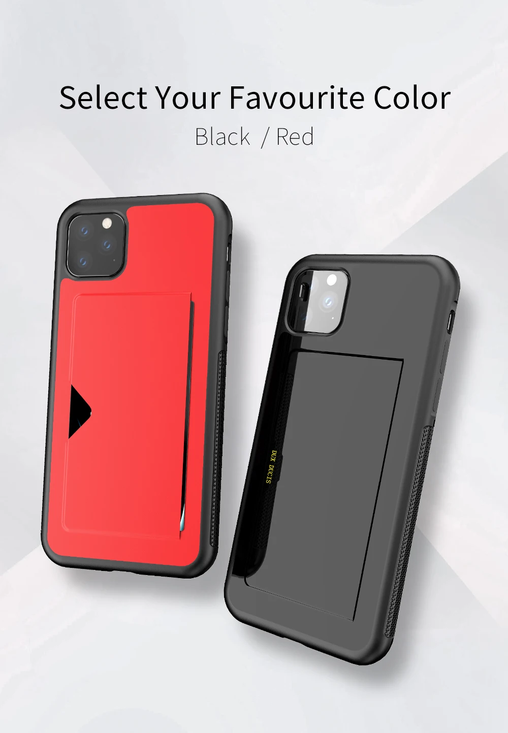 DUX DUCIS PU кожаный чехол для карты для iPhone 11 Роскошный кошелек карта задняя крышка для iPhone 11 Pro Max противоударный чехол Funda