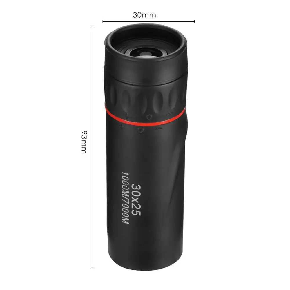 

30*25 Optical Zoom Field Glasses Telescopes Clear View Red Film Hunting HD Binoculars Adjustable Focal Length or 7X Monocular