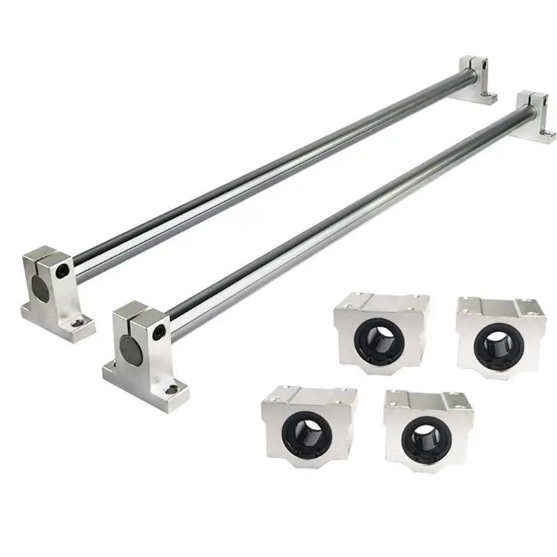 

Optical Axis Guide Bearing Housings Aluminum Rail Shaft Lead Screw Rod Slide Bushing Shaft Coupling Parts