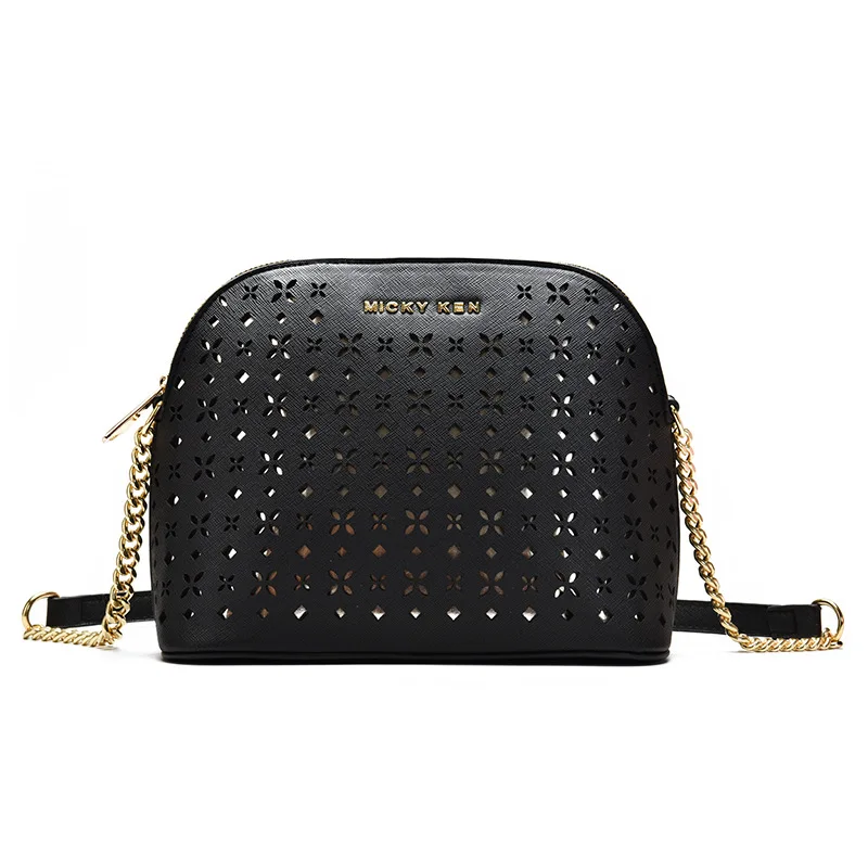 

Shell Bags for Women 2019 Fashion Carved Leather Women Shoulder Bag Luxury Handbags Women Bags Designer Casual Crossbody