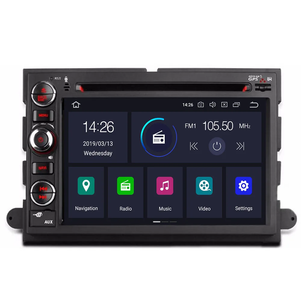 Android 10 восьмиядерный автомобильный DVD плеер для Ford Fusion Explorer F150 GPS навигация