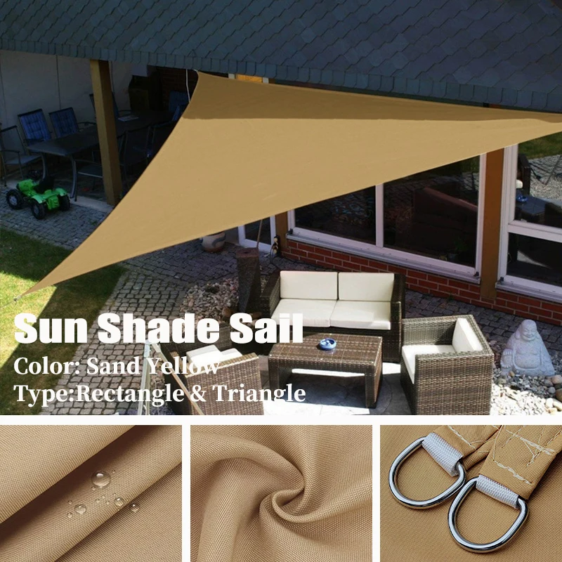 

Waterproof Sun Shade Sail Outdoor Anti-UV Awning Garden Gazebo Patio Pool Beach Canopy Shading 95% Camping Tent Car Shade Cloth