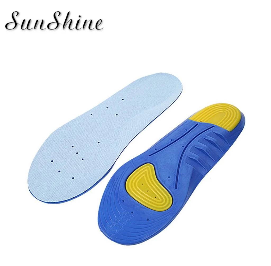 2 шт. спортивные стельки из ПУ кожи мужские впитывающие пот дышащие ударные