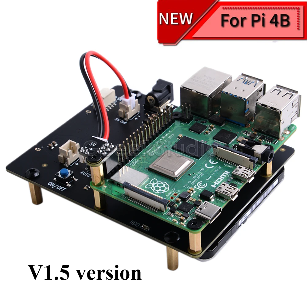 Новая версия! Raspberry X825 2,5 дюймов SATA HDD/SSD Плата расширения для Raspberry Pi 4B(4 Модель B