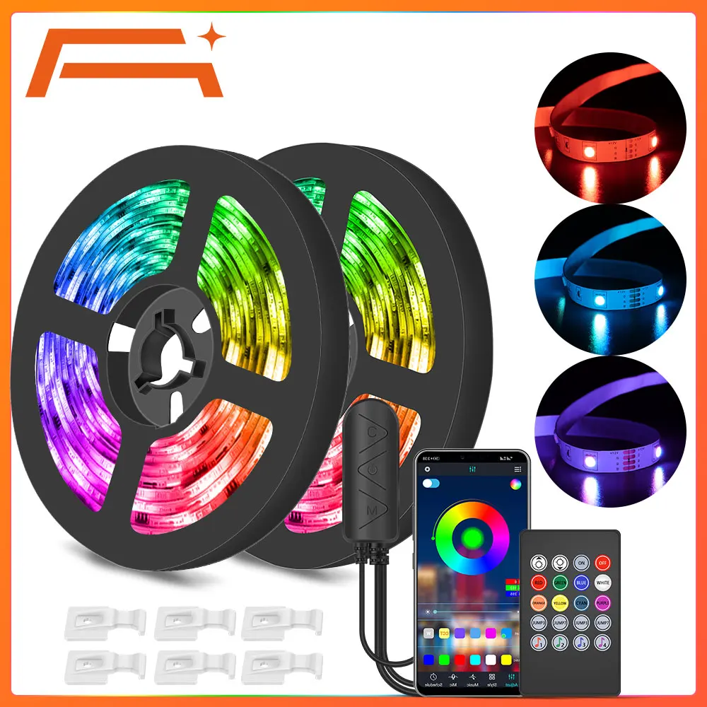 Светодиодная лента управление через приложение музыкальная синхронизация RGB с
