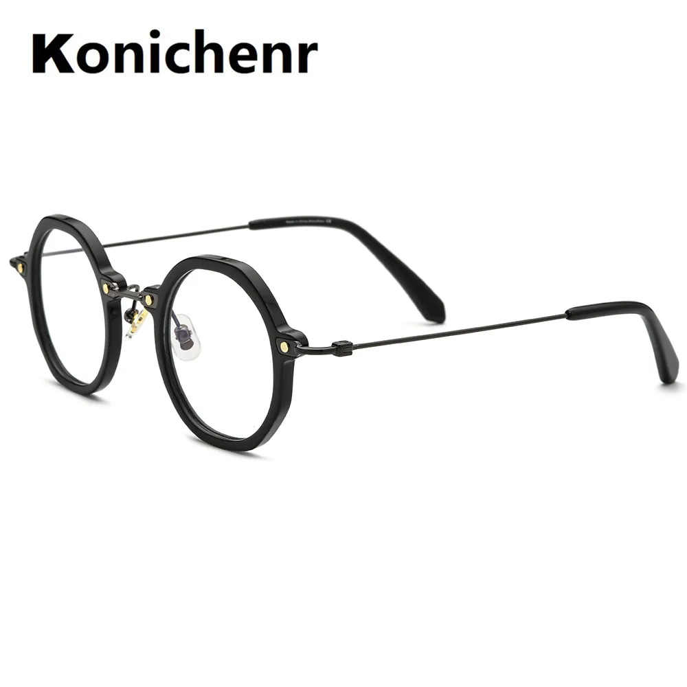 Japanese Handmade Eyewear Retro Round Glasses Frame For Men And Women Optics Titanium Ultra Light Prescription Myopia Eyeglasses