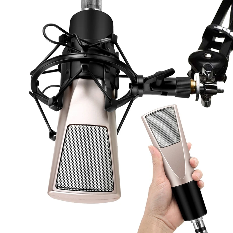 

Mobile Phone Voice Conference Video Microphone Anchor Recording K Song Condenser Microphone with Shock Mount