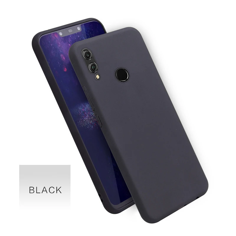 Чехол конфетного цвета для huawei mate 30 20X5G P20 P30 Pro Lite Y6 Y7 Pro Y9 P Smart Z Honor 20 10i 8x 9x Pro 9 Lite чехол Coque - Цвет: Black