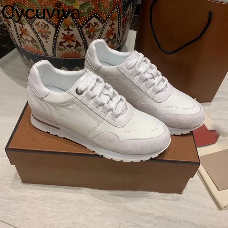 Женские дышащие кроссовки плоская подошва со шнуровкой с круглым носком для бега