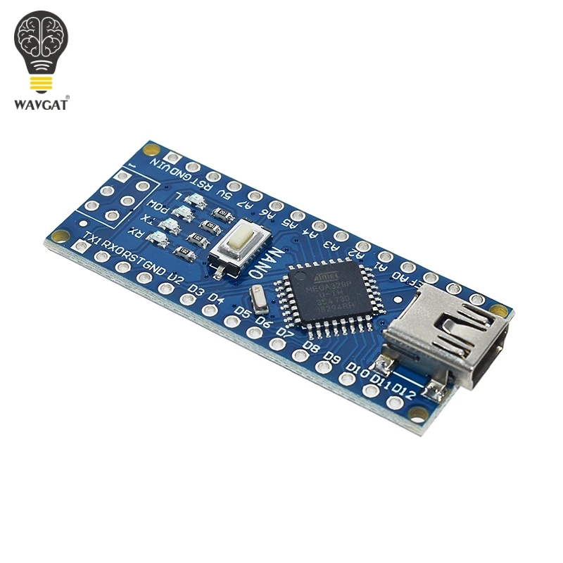WAVGAT продвижение Arduino ардуино Nano 3,0 Atmega328 контроллер Совместимость совета для Arduino модуль PCB развитию без USB