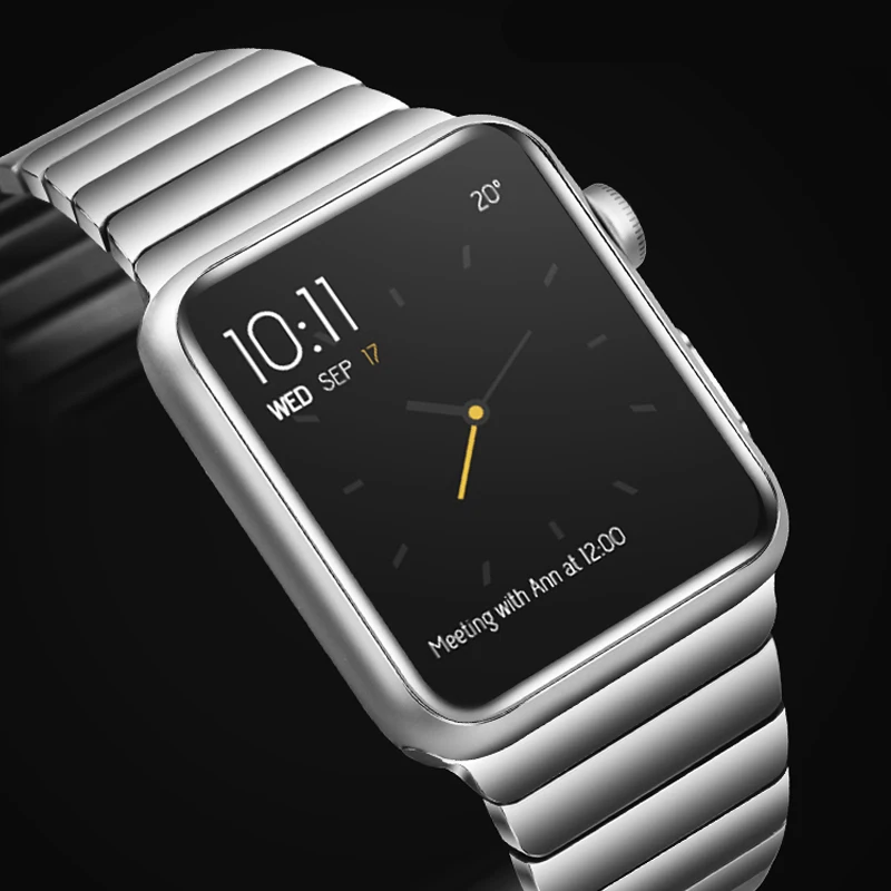 Ссылка браслет для apple watch 4 5 Группа 44 мм 40 мм apple watch 3 2 ремешок 42 мм, 38 мм, для iwatch, версия 5/4/3/2/1 браслет для наручных часов из нержавеющей стали GEN.6