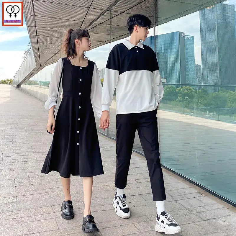 

Парное платье на пуговицах, с длинным рукавом